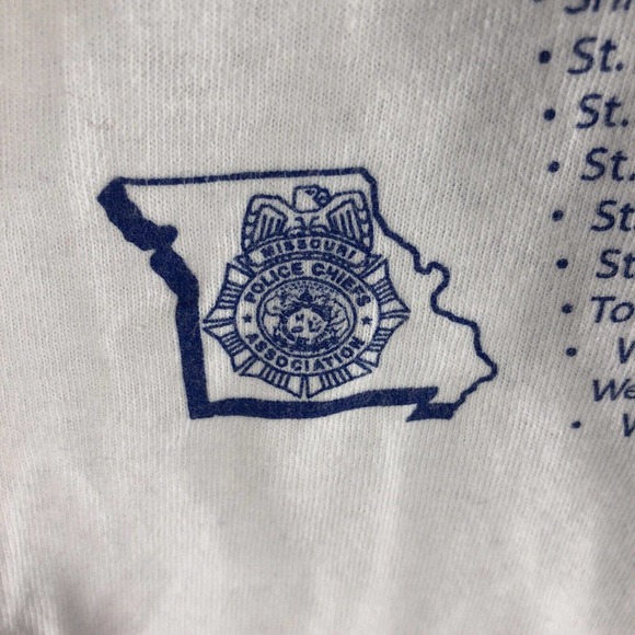 Missouri Law Enforcement Torch Run 2002 T Shirt Size Large Double Sided Tee - Picture 7 of 12